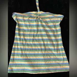 Vintage Y2K Ezekiel halter top, wore maybe once, juniors size L, summer stripes!